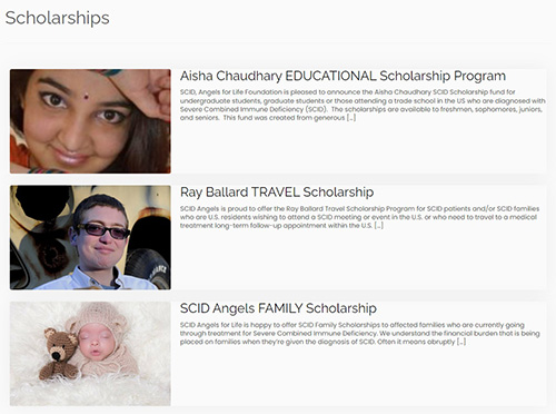 SCID Scholarships.